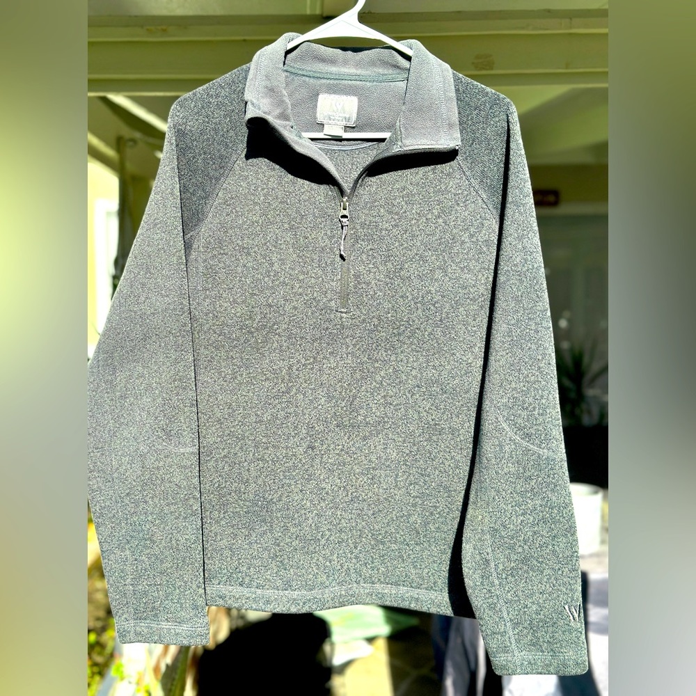 WHITE SIERRA Men’s Heavy Pullover 1/4 Zip Sweater, Green Large